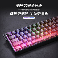 狼蛛（AULA）WiN 60HE磁軸鍵盤(pán) RT電競游戲客制化機械有線(xiàn)連接網(wǎng)頁(yè)驅動(dòng) 無(wú)畏契約 8K回報率 WIN60-黑色+【黑莓粉等高線(xiàn)】-灰木磁軸