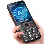 飛利浦（PHILIPS）飛利浦 E186A老年手機(jī)雙卡雙待男女生側(cè)面解鎖按鍵老人機(jī) 星空黑E568【4G+通版】 32MB x 官方標(biāo)配