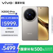 vivo X200 Pro 16GB+512GB 鈦色 國家補貼 蔡司2億APO超級長(cháng)焦 藍晶×天璣9400 拍照 AI 手機