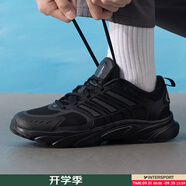 阿迪達斯（adidas）男鞋 2025夏季新款運動休閑鞋緩震耐磨跑鞋輕便透氣低幫跑步鞋男 CLIMACOOL清風面料/黑色/曬圖返【10】 41 (內長255mm)