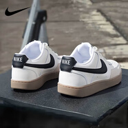 耐克（NIKE）男鞋板鞋 2025新款秋季時尚運動鞋舒適耐磨低幫運動休閑鞋滑板鞋 COURT VISION/白棕 熱銷主推 44.5