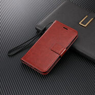 原裝【原裝品質】適用蘋果15pro手機殼iphone14plus翻蓋11皮套13proma 錢包款皮套_棕色+手腕繩 適用于蘋果6splus