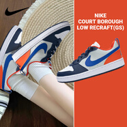 耐克（NIKE）女鞋板鞋 2025新款秋季潮流COURT時尚低幫運動鞋低幫休閑鞋子大童 401-橙藍灰 39