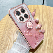 羅璐鷗紅米note15Pro手機殼女款pro+硅膠殼note14/13/12/11保護套小米紅米turbo4/3水鉆漸變閃粉防摔軟殼 【漸變玫瑰金】+指環(huán)支架+全屏保護膜 紅米note14