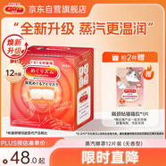 花王（KAO）美舒律蒸汽眼罩/熱敷貼 (無香型)12片裝緩解眼疲勞睡眠護(hù)眼貼