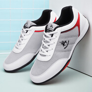 奈客保羅（Naikpllo）男鞋休閑鞋春夏季透氣網(wǎng)面運(yùn)動(dòng)跑步鞋輕便戶(hù)外旅游鞋百搭波鞋男 珍珠白 單層 42 (260mm)