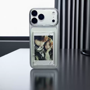 中掌柜免費打印照片2張適用于新款蘋(píng)果17promax拍立得手機殼磨砂全包17Air透明可插卡16pro卡包相框殼15/ 磨砂白-自帶鏡頭膜-照片發(fā)客服 iPhone17ProMax