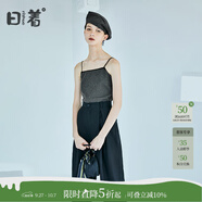 日著原創(chuàng)設(shè)計(jì)感女裝夏季新款 外穿小眾格小吊帶背心女上衣 盒灰格 L