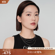 白嵐多層方蛇鏈925銀項鏈女鎖骨鏈時尚優(yōu)雅氣質(zhì)設計感生日禮物送老婆