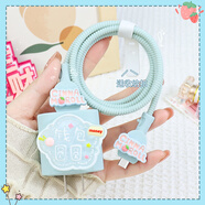 HAPPYMAKER適用20W蘋(píng)果15Plus數據線(xiàn)全包纏繞繩套iPhone16高顏值充電器保護套18W蘋(píng)果15/14/13線(xiàn)套iPad防折斷 蘋(píng)果20W雙typec四件套貼片款【錢(qián)包圓圓】