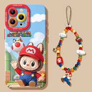 狄頓適用蘋果16promax手機(jī)殼17pro新款拉布布14創(chuàng)意pus馬里奧12硅膠套iphone16掛繩15pro高max包11鏡頭 【馬里奧拉布布+掛鏈】硅膠軟殼鏡頭保護(hù) iPhone X