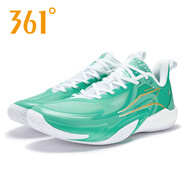 361°狂飆2丨籃球鞋男鞋2025年秋季新款緩震回彈防滑專(zhuān)業(yè)實(shí)戰運動(dòng)鞋男 活水藍/361度白 45 11碼