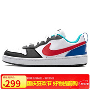 耐克NIKE男大童運動鞋COURT BOROUGH運動休閑鞋HF0742-161白黑36.5