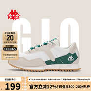 KAPPA卡帕男鞋運(yùn)動(dòng)鞋2025秋季新款鞋子男休閑鞋情侶跑步鞋男 M01D月灰色/白 37