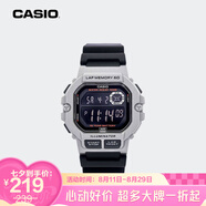 卡西歐（CASIO）【京東奧萊】手表男小方塊運動(dòng)防水學(xué)生男女表多功能非機械電子表 WS-1400H-1B