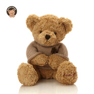 柏文熊腳印泰迪熊貓大號80cm正版抱熊小熊公仔玩偶毛絨玩具七夕情人禮物