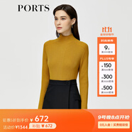 PORTS寶姿秋冬新款女裝針織衫ALM9K407JKW017 姜色 S