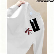 BISEGRLIN短袖t恤男2025夏季新款潮牌美式復古上衣寬松純棉半袖潮 【kh39w4f】白色 XL