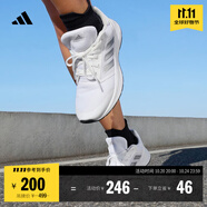 adidas GALAXY 5挑戰(zhàn)里程舒適網(wǎng)面體測跑鞋女子阿迪達斯官方   白/灰   40