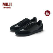 無印良品（MUJI） 男女通用 柔軟鞋墊休閑運(yùn)動(dòng)鞋(男士/女士) 小白鞋 德訓(xùn)鞋 新品 黑色 26.5 cm/43碼