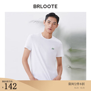 巴魯特（Brloote）短袖T恤男圓領(lǐng)休閑小白T夏季百搭上衣新品【 黑色 190/108A