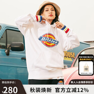 dickies衛(wèi)衣 印花羅紋袖口連帽衛(wèi)衣 情侶男女同款抓絨上衣 DK009586 白色 S