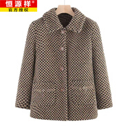 恒源祥媽媽冬裝水貂絨外套翻領(lǐng)加絨加厚60歲70奶奶冬季棉衣老年人衣服女 卡其色 【讓媽媽穿的開心】 3XL 【115-130斤】