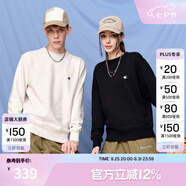 Champion【王俊凱同款】冠軍情侶裝衛(wèi)衣秋季新款棉質(zhì)純色基礎(chǔ)長袖T恤 黑色 XL