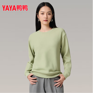 鴨鴨（YAYA）【巴圖博谷優(yōu)享T恤男女同款純色保暖上衣衛衣 卡其色 S