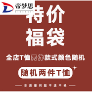 帝夢(mèng)思2025棉男美式打底上衣 福袋[隨機(jī)兩件T恤] S 建議95斤內(nèi)