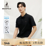 beanpole濱波【涼感】2025春夏新款男士索羅娜涼感T恤polo衫 黑色 S 170/88A