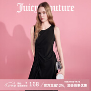 JUICY COUTURE橘滋25夏新款夏季流雨微彈無(wú)袖抽褶連衣裙女 黑色 XL