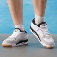 NIKE耐克男子籃球鞋AIR JORDAN 4 RM舒適休閑耐磨防滑輕便秋季運動(dòng)鞋 FQ7939-110/白/黑/淺灰 42.5