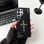 三星（SAMSUNG）（純手工制作）潮牌十字架皮質(zhì)紋適用于三星GalaxyS25Ultra手機殼 5 iPhone_13_Pro_Max