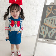 清倉秋冬福利不退不換毛衣裙大衣拜年服公主裙童寶寶價(jià) 美少女毛衣裙 90 cm