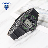 卡西歐（CASIO） 男表女表卡西歐手表男女情侶表學(xué)生時(shí)尚運動(dòng)表太陽(yáng)能雙顯電子表 W-220H-1A3VDF醒小綠