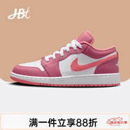 耐克（NIKE）【潮】Air Jordan aj1 Low女鞋板鞋低幫透氣休閑運(yùn)動(dòng)耐磨籃球鞋 553560-616（粉白色） GS款 36