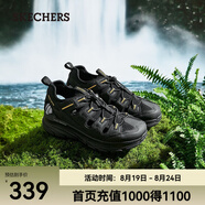 斯凱奇（Skechers）七夕禮物新款男鞋戶(hù)外厚底減震休閑溯溪涼鞋透氣舒適沙灘鞋237581 黑色/黃色/BKYL 41