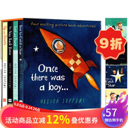 智慧小孩英文原版 Once there was a boy 4冊精裝 名家Oliver Jeffers 幽默暖心科普繪本 想象力 智慧 友誼友情 lost and found Lost and Fou