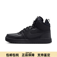 耐克（NIKE）酷菠蘿男子平底運(yùn)動鞋冬中幫板鞋NIKE COURT BOROUGH AA0547 002黑/黑 46
