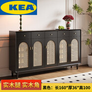 minimoto 法式靠墻實(shí)木框鞋柜入戶(hù)門(mén)口大容量藤編鞋柜 H-318藤編【長(cháng)1.8米】超大容量 上門(mén)安裝