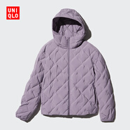 優(yōu)衣庫女裝PUFFTECH空氣棉服連帽外套469871 72 藍紫色 3XL