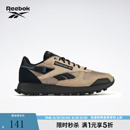 Reebok銳步官方男女款CLASSIC LEATHER黑武士美拉德休閑復古跑鞋 100025108 36.5 (23.6cm),US:5.5
