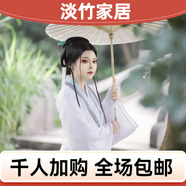 語森憶沐潼熊白蛇緣起周邊cos服小白全套服裝女寶青坊主狐妖女古裝漢服 服裝全套(上衣+裙褲+腰帶+外套紗 S