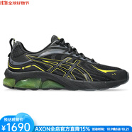 亞瑟士（asics）男鞋跑步鞋GEL-QUANTUM春秋透氣運(yùn)動(dòng)鞋舒適減震休閑耐磨防滑輕便 黑綠色Black/Lemon Spark 44 碼
