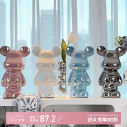 簡(jiǎn)藝飾家暴力熊擺件高級感喬遷新居輕奢高檔酒柜裝飾品客廳電視柜擺件