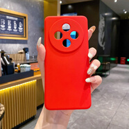 機旺馬適用vivoY04Y29磨砂TPU直邊軟V50lite保護套Y39魔方硅膠手機殼 直邊-大紅 Y200E 5G/Y100 5G 印尼版/V30l