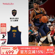 MITCHELL & NESSNBA官方騎士隊(duì)歐文復(fù)古正版球衣11-12賽季SW球迷版籃球服運(yùn)動(dòng)速干 歐文11-12賽季球迷版 均碼 L
