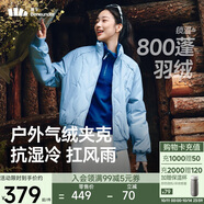 蕉下（beneunder）氣絨外套女夾克保暖中暖可機(jī)洗戶外棉服CL004清煙藍(lán)L
