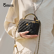 15MINS包包女新款2025菱格鏈條包輕奢百搭單肩斜挎手提包圣誕禮物送女友